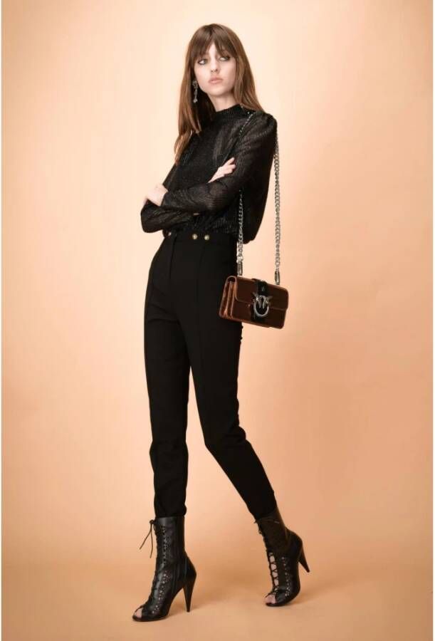 pinko Bruno Blouse Fil Coupe Black Dames