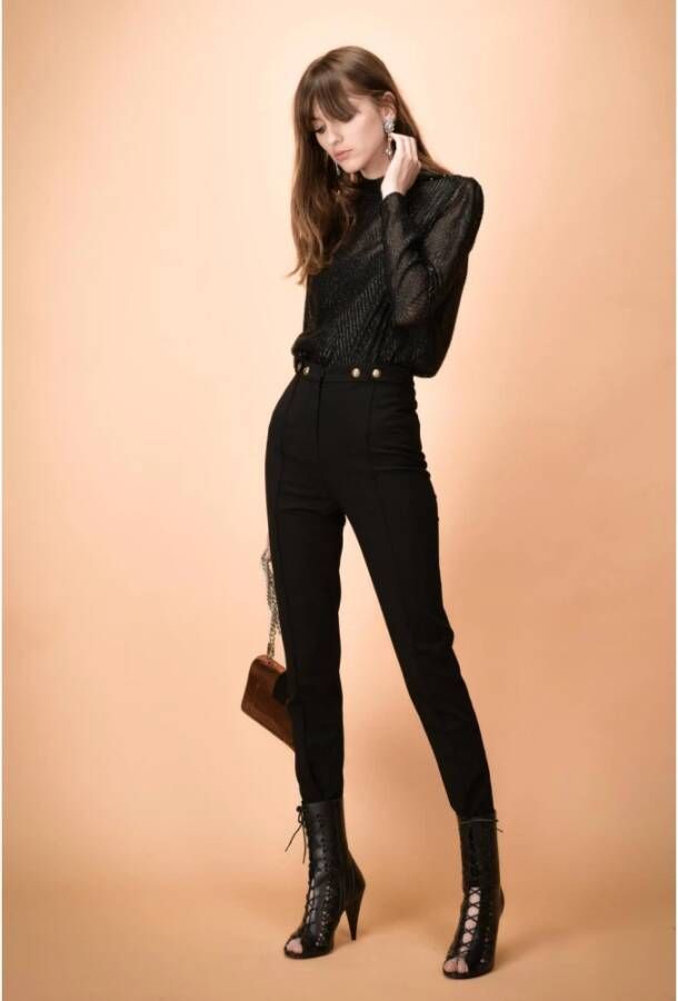 pinko Bruno Blouse Fil Coupe Black Dames