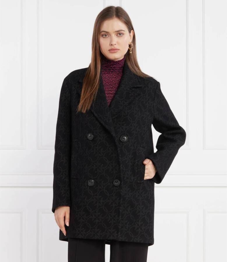 Pinko Caban Connection Jas Black Dames