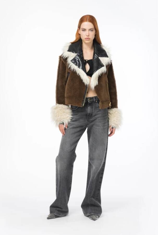 Pinko Coco Caban Jas Multicolor Dames