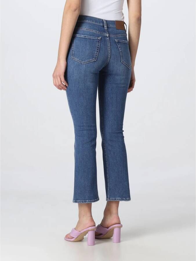 pinko Cropped Jeans Blauw Dames
