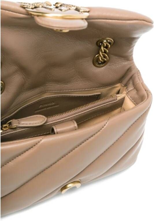 pinko Cross Body Bags Beige Dames