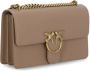 Pinko Klassieke Love Tas van Zacht Leer met Metalen Love Birds Gesp Brown Dames - Thumbnail 2