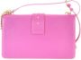 Pinko Fuchsia Leren Schoudertas met Love Birds Details Pink Dames - Thumbnail 2