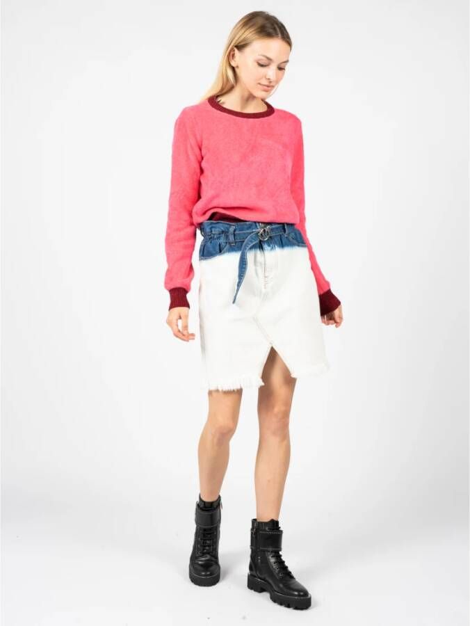 pinko Denim Shorts Wit Dames