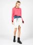 Pinko Aansluitende Mini Denim Rok White Dames - Thumbnail 3