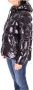 Pinko Gewatteerde Caban Jas van Crystal Nylon C Nero Limousine Black Dames - Thumbnail 2