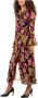 Pinko Bloemenpatroon lange jurk Viscose Multicolor Dames - Thumbnail 2