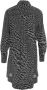 Pinko Zwarte Twill Print Jurk Black Dames - Thumbnail 2