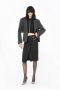 Pinko Zwarte Asymmetrische Rok met Liefdesvogels Gesp Black Dames - Thumbnail 6