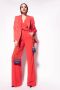 Pinko Elegante Giacca VER Satin Lucido Rood Dames - Thumbnail 3