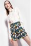 Pinko Smorzare 37 Camicia Crepe DE Chine Jacquard Logo Beige Dames - Thumbnail 2
