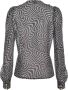 Pinko Georgette Polka Dot Blouse Black Dames - Thumbnail 5