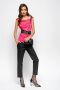 Pinko Glanzende Silvestra Tanktop Pink Dames - Thumbnail 4