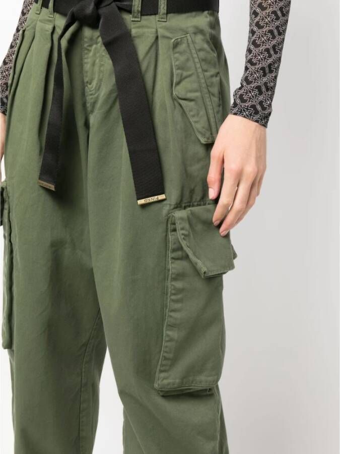 pinko Groene broek met -stijl Groen Dames