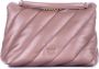 Pinko Gewatteerde leren Love Birds schoudertas Beige Dames - Thumbnail 6