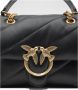 Pinko Zwarte Mini Love Bag Puff met Gewatteerd Ontwerp Black Dames - Thumbnail 3