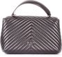 Pinko Quilted schoudertas met chevron patroon Black Dames - Thumbnail 4