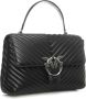 Pinko Quilted schoudertas met chevron patroon Black Dames - Thumbnail 6