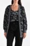 Pinko Iguana Cardigan met Love Birds Logo Grijs Dames - Thumbnail 2