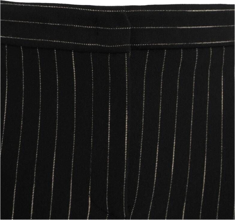 pinko Italiaanse Pinstripe Broek Zwart Dames