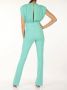 Pinko Trevelin Tuta Crepe Tecnico Stretch + Georgette Stretch Blauw Dames - Thumbnail 8