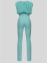 Pinko Trevelin Tuta Crepe Tecnico Stretch + Georgette Stretch Blauw Dames - Thumbnail 7