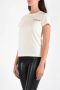 Pinko Katoenen Jersey T-Shirt met Lady Print Beige Dames - Thumbnail 6