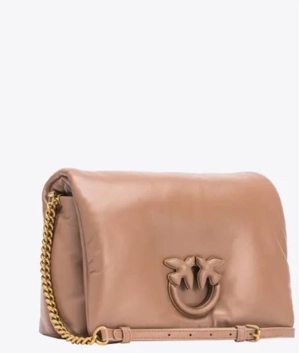 pinko Klassieke Love Tas Click Puff Bruin Dames