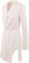Pinko Elegante Cocktailjurk met V-hals White Dames - Thumbnail 4