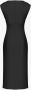 Pinko LA Adela Abito Crepe Tecnico Stretch Zwart Dames - Thumbnail 4