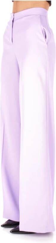 pinko Leather Trousers Paars Dames
