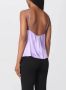 Pinko Lila Roze Satijnen Zijden Top Purple Dames - Thumbnail 2