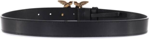pinko Love Birds Belt Zwart Dames