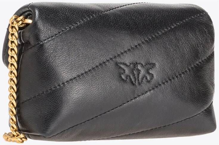 pinko Love Puff Micro C Sheep Nappa Zwart Dames