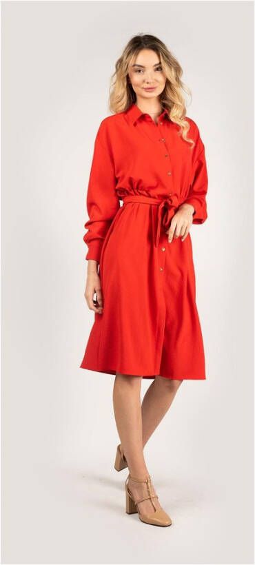 pinko ; Fabricage; jurk Rood Dames