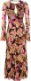 Pinko Bloemenpatroon lange jurk Viscose Multicolor Dames - Thumbnail 4
