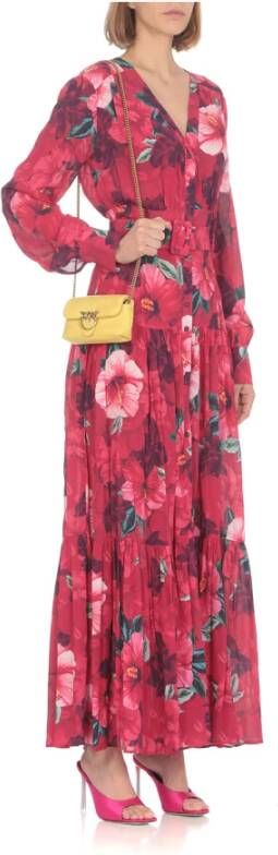 pinko Maxi Dresses Roze Dames