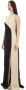 Pinko Bicolor jurk met strikdetail Black Dames - Thumbnail 2
