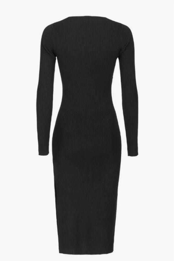 pinko Midi Dresses Zwart Dames