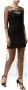 Pinko Geborduurde Midi Jurk met Doorschijnende Top Black Dames - Thumbnail 2