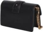 Pinko Crossbody bags Love One Schwarze Leder Umhängetasche 100064 in zwart - Thumbnail 1