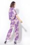 Pinko Pacato Pantalone Marocaine Stampa Tropical Paars Dames - Thumbnail 9