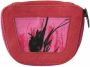 Pinko Roze suede bedrukte muntenhouder vrouwen stof ritssluiting met ritssluiting Roze Dames - Thumbnail 2