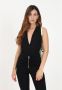 Pinko Zwarte Diepe V-hals Body Black Dames - Thumbnail 2