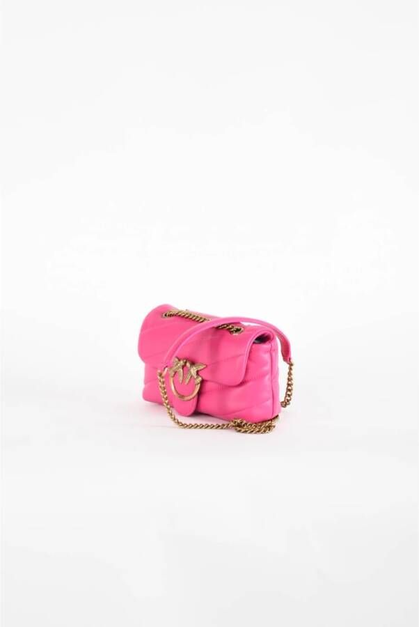 pinko Quilted Love Baby Puff Schoudertas Roze Dames