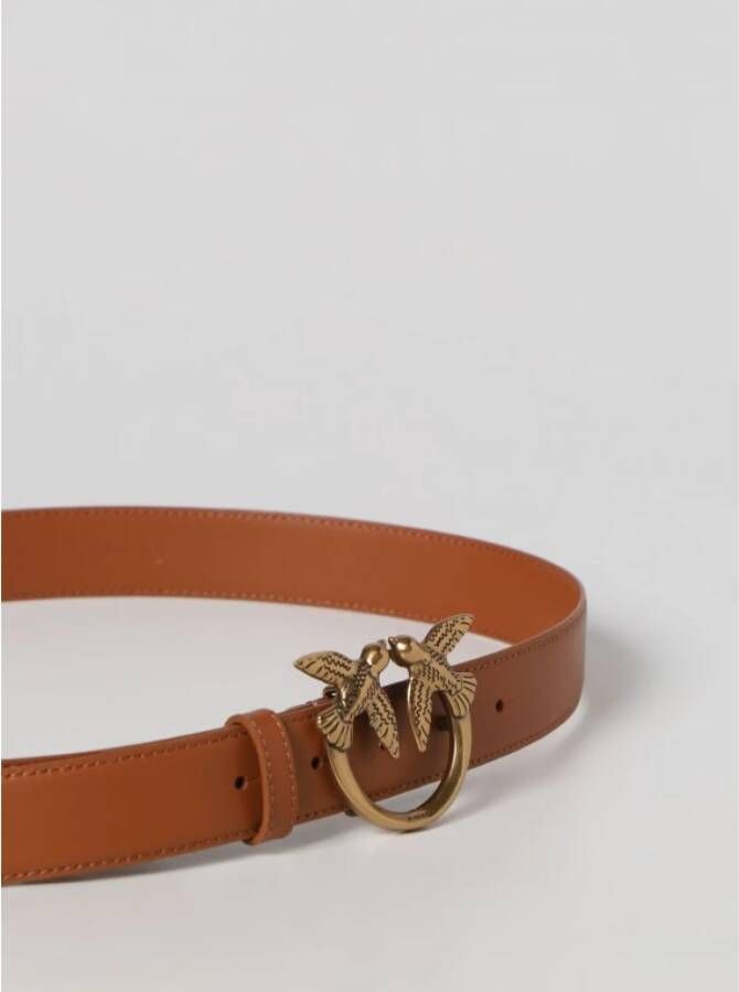 pinko Belts Leather Brown Bruin Dames