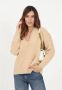 Pinko Beige V-Hals Trui met Logo Beige Dames - Thumbnail 2