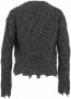 Pinko Gibson Sweater Soft Mouline Maxi Losanga Grijs Dames - Thumbnail 2