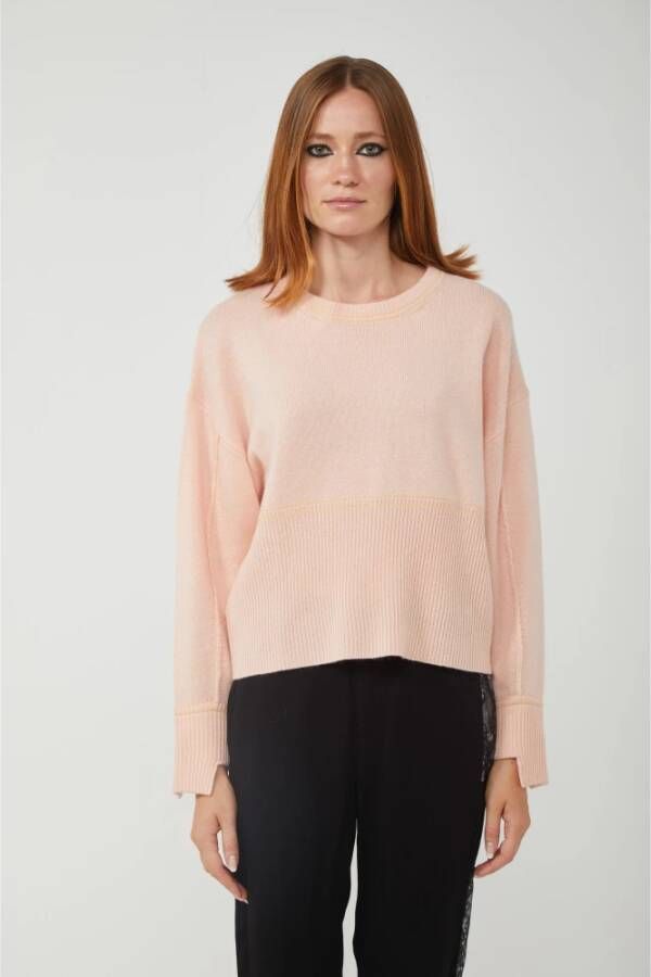 pinko Trui met ronde hals Roze Dames